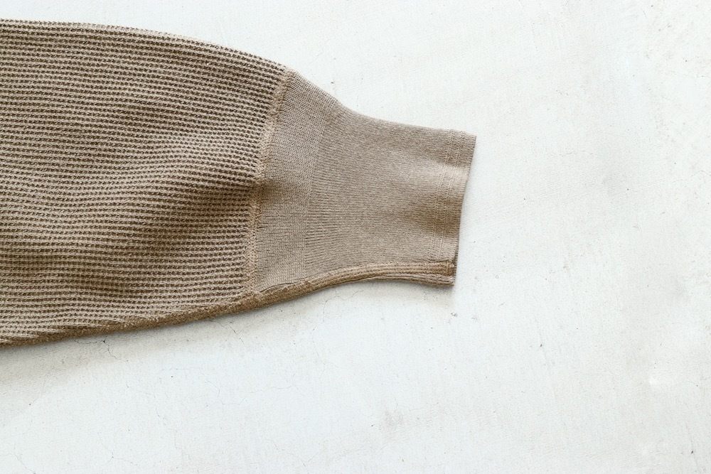 トゥジューtoujours Loose Fit UndershirtワッフルT WOMEN'S】TOUJOURS（トゥジュー）“Loose Fit Undershirt -WAFFLE