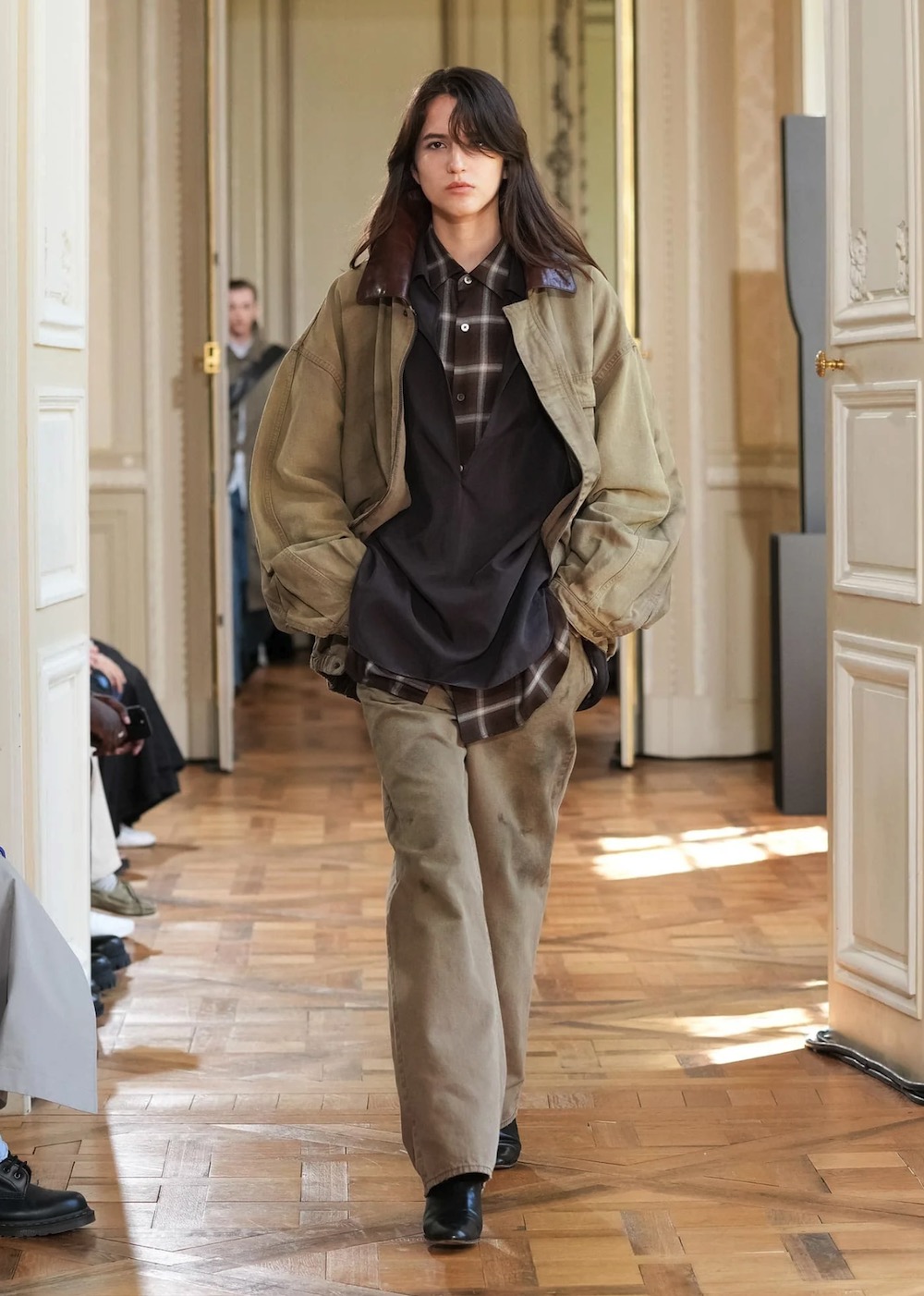 ssstein(���奿����) "SUVIN COTTON OVERSIZED SKIPPER SHIRT ST.1496"