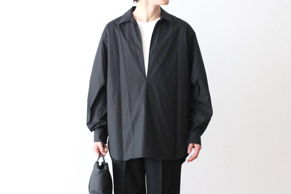 ssstein(���奿����) "SUVIN COTTON OVERSIZED SKIPPER SHIRT ST.1496"