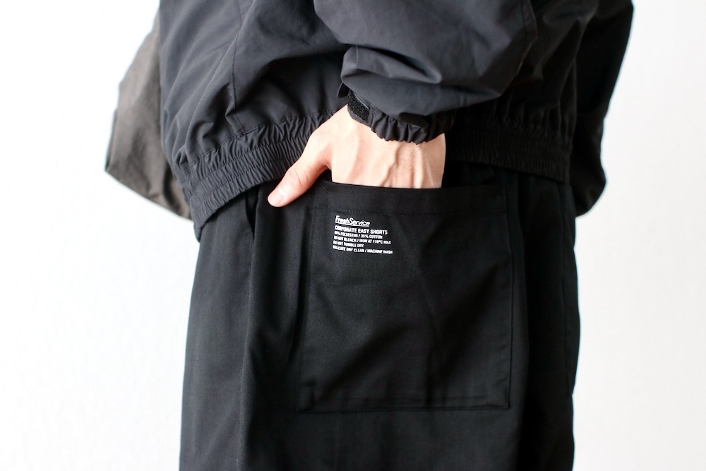 FreshService CORPORATE EASY SHORTS ブラックM FreshService｜CORPORATE EASY SHORTS | 眠家オンラインストア