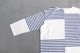 ts(s) (�ƥ�����������) "Slip Panel Basque Shirt -Cotton Large Panel Horizontal Stripe Jersey"