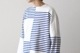 ts(s) (�ƥ�����������) "Slip Panel Basque Shirt -Cotton Large Panel Horizontal Stripe Jersey"