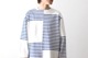 ts(s) (�ƥ�����������) "Slip Panel Basque Shirt -Cotton Large Panel Horizontal Stripe Jersey"