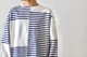 ts(s) (�ƥ�����������) "Slip Panel Basque Shirt -Cotton Large Panel Horizontal Stripe Jersey"