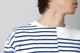 ts(s) (�ƥ�����������) "Slip Panel Basque Shirt -Cotton Large Panel Horizontal Stripe Jersey"