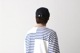 ts(s) (�ƥ�����������) "Slip Panel Basque Shirt -Cotton Large Panel Horizontal Stripe Jersey"