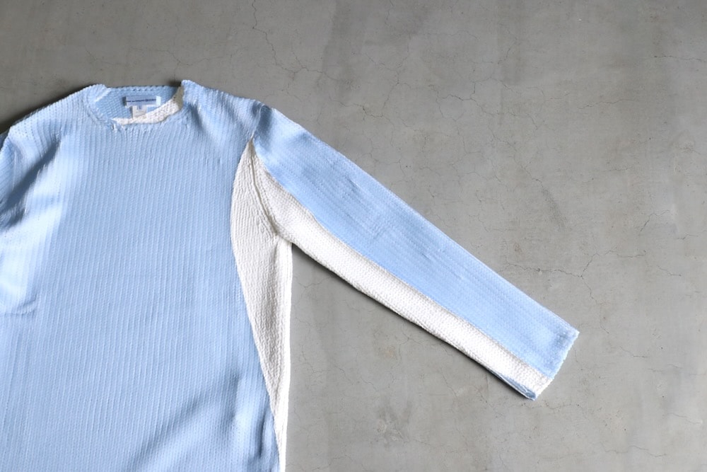 COMME des GARCONS SHIRT(���� �� ����륽�� �����) "Polyester Jersey Gauge3 Garment Printed L/S KNIT FO-N004-051"