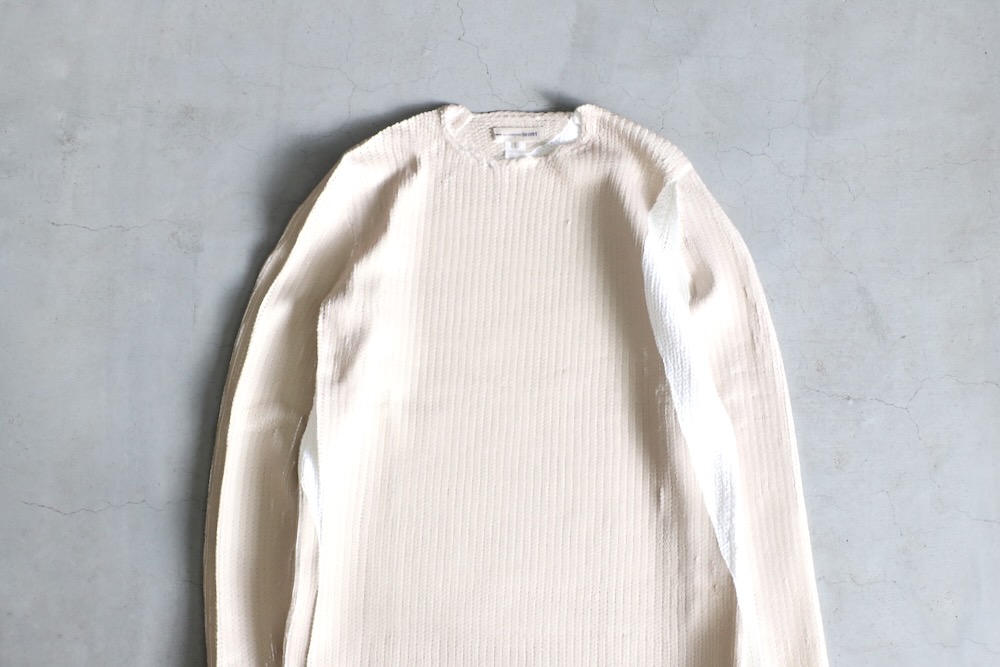 COMME des GARCONS SHIRT(���� �� ����륽�� �����) "Polyester Jersey Gauge3 Garment Printed L/S KNIT FO-N004-051"