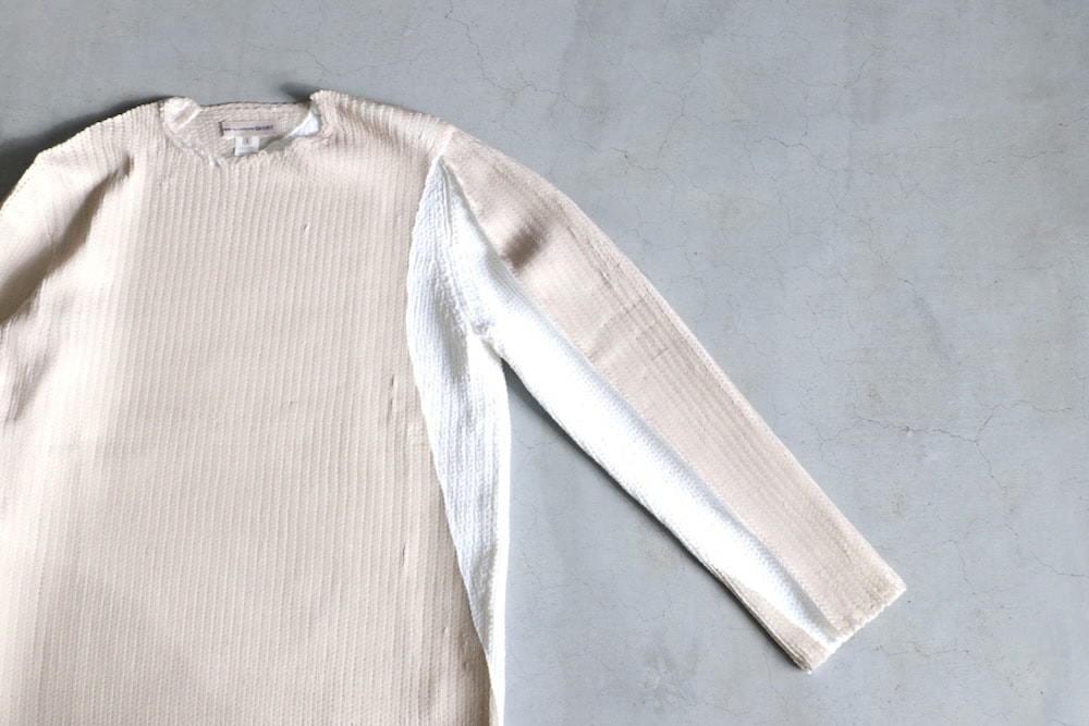 COMME des GARCONS SHIRT(���� �� ����륽�� �����) "Polyester Jersey Gauge3 Garment Printed L/S KNIT FO-N004-051"