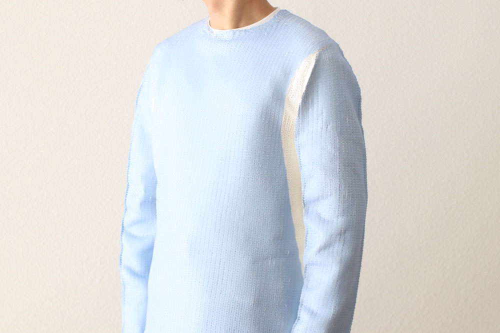 COMME des GARCONS SHIRT(���� �� ����륽�� �����) "Polyester Jersey Gauge3 Garment Printed L/S KNIT FO-N004-051"
