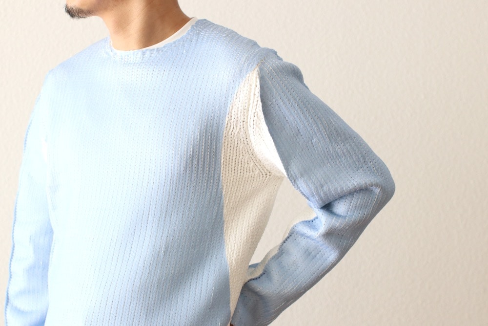 COMME des GARCONS SHIRT(���� �� ����륽�� �����) "Polyester Jersey Gauge3 Garment Printed L/S KNIT FO-N004-051"