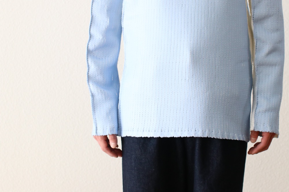 COMME des GARCONS SHIRT(���� �� ����륽�� �����) "Polyester Jersey Gauge3 Garment Printed L/S KNIT FO-N004-051"