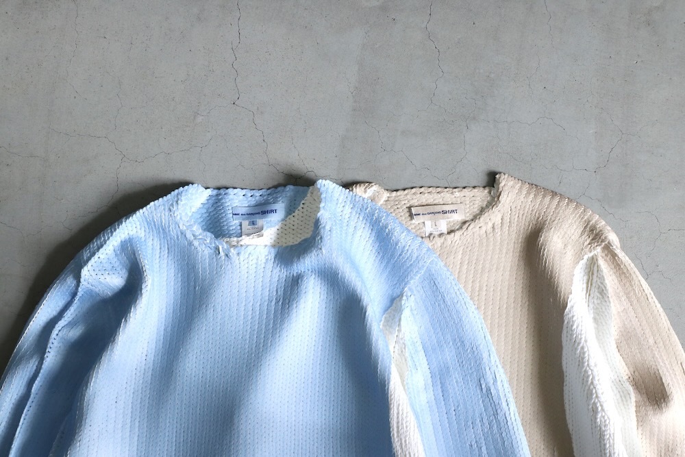 COMME des GARCONS SHIRT(���� �� ����륽�� �����) "Polyester Jersey Gauge3 Garment Printed L/S KNIT FO-N004-051"