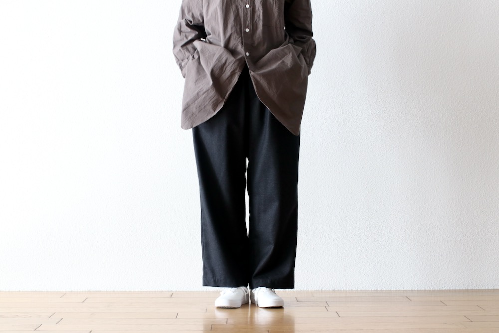 WOMEN'STOUJOURSʥȥ塼ˡEasy Trousers - SUPER 120's WORSTED WOOL FLANNEL CLOTH