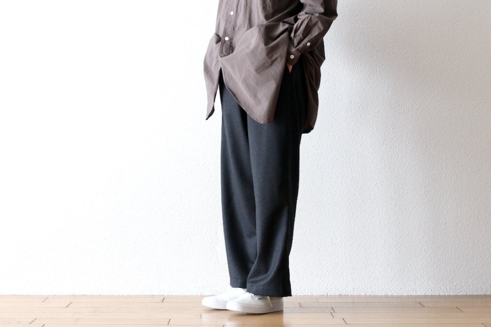 WOMEN'STOUJOURSʥȥ塼ˡEasy Trousers - SUPER 120's WORSTED WOOL FLANNEL CLOTH