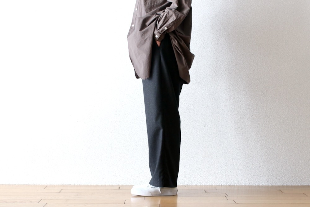 WOMEN'STOUJOURSʥȥ塼ˡEasy Trousers - SUPER 120's WORSTED WOOL FLANNEL CLOTH