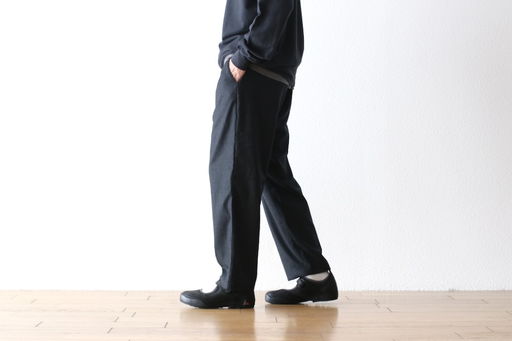 ��WOMEN'S��TOUJOURS�ʥȥ����塼�ˡ�Easy Trousers - SUPER 120's WORSTED WOOL FLANNEL CLOTH��