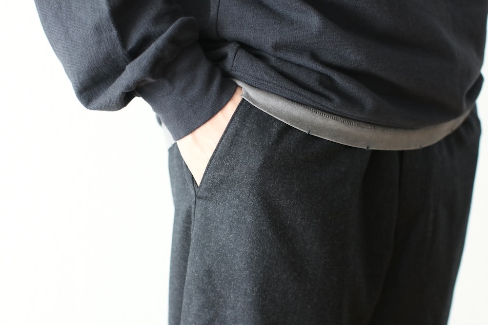 WOMEN'S】TOUJOURS（トゥジュー）“Easy Trousers - SUPER 120's