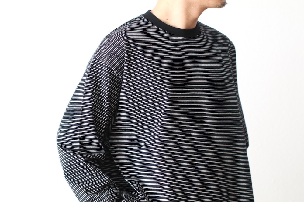 EVCON (���ӥ���) "BORDER WIDE L/S T-SHIRT"