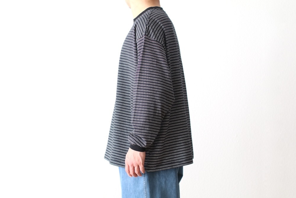 EVCON (���ӥ���) "BORDER WIDE L/S T-SHIRT"