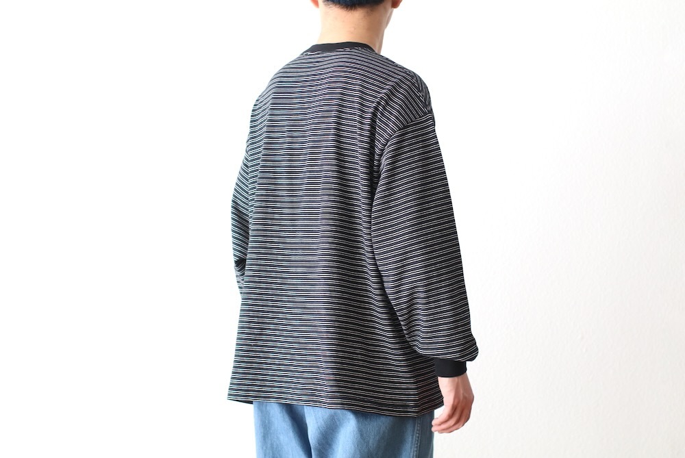 EVCON (���ӥ���) "BORDER WIDE L/S T-SHIRT"