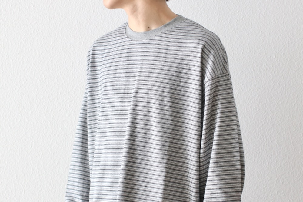 EVCON (���ӥ���) "BORDER WIDE L/S T-SHIRT"