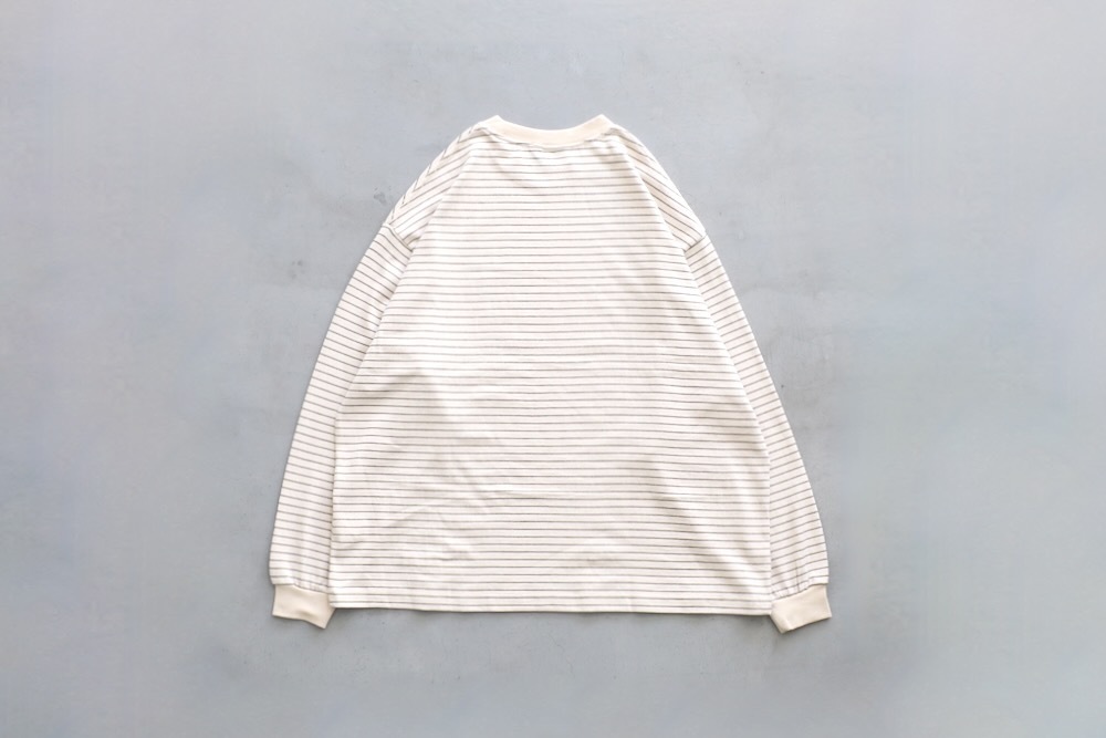 EVCON (���ӥ���) "BORDER WIDE L/S T-SHIRT"