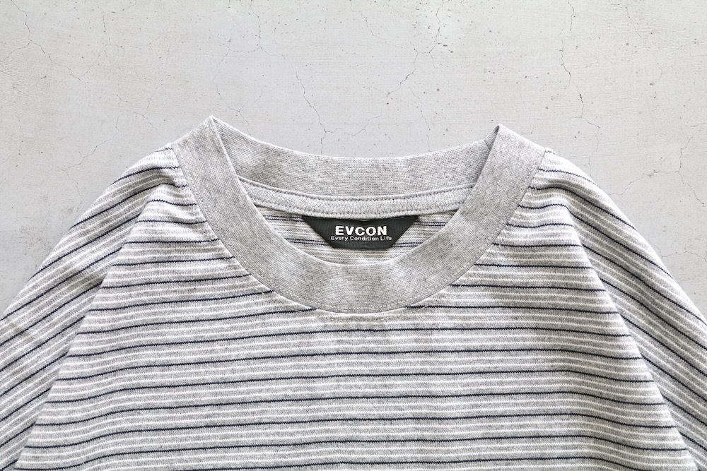 EVCON (���ӥ���) "BORDER WIDE L/S T-SHIRT"
