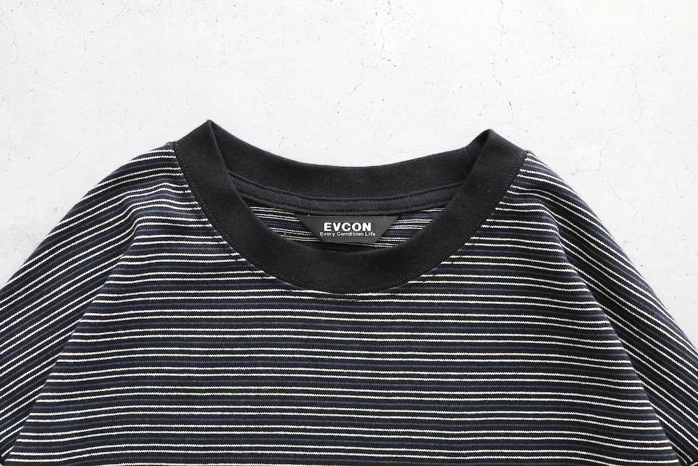 EVCON (���ӥ���) "BORDER WIDE L/S T-SHIRT"