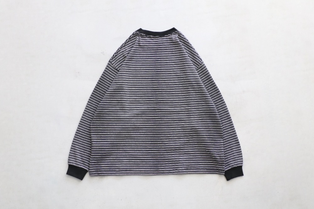 EVCON (���ӥ���) "BORDER WIDE L/S T-SHIRT"