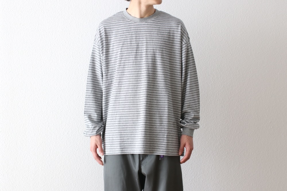 EVCON (���ӥ���) "BORDER WIDE L/S T-SHIRT"