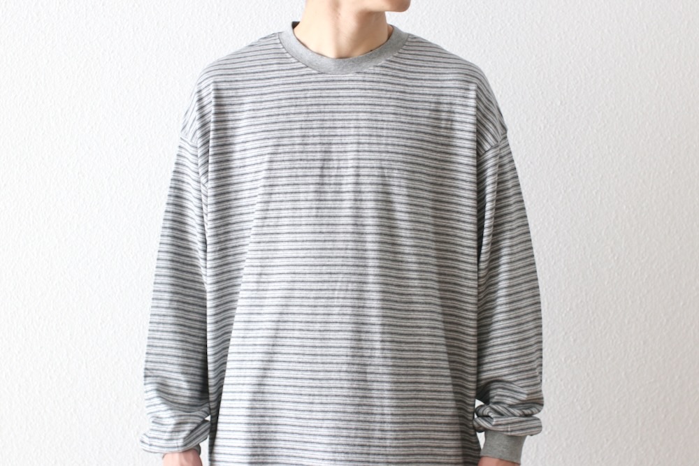 EVCON (���ӥ���) "BORDER WIDE L/S T-SHIRT"