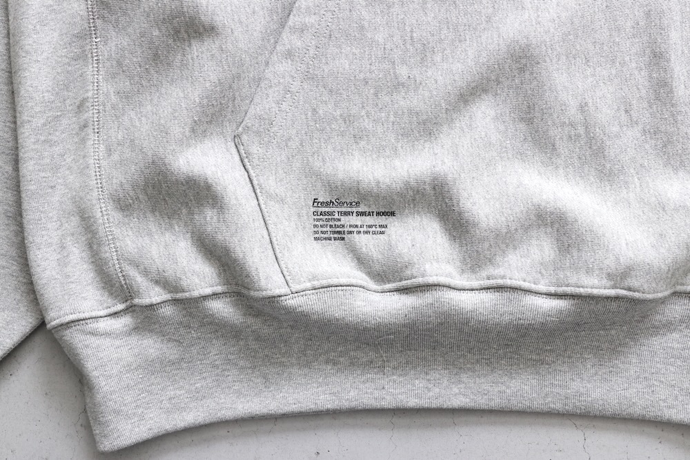 FreshService(�ե�å��奵���ӥ�) "CLASSIC TERRY SWEAT HOODIE"