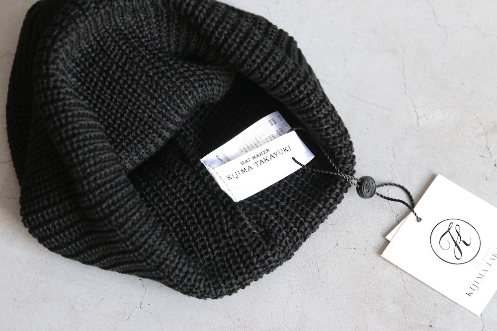 KIJIMA TAKAYUKI( 業) "COTTON ACRYLIC WATCH CAP"