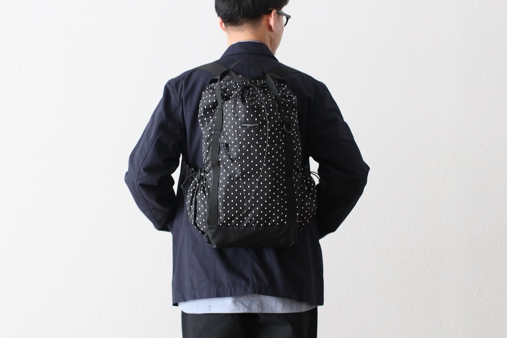 Engineered Garments (���󥸥˥����ɥ�������) "UL 3 Way Bag - Nylon Polka Dot Taffeta -"