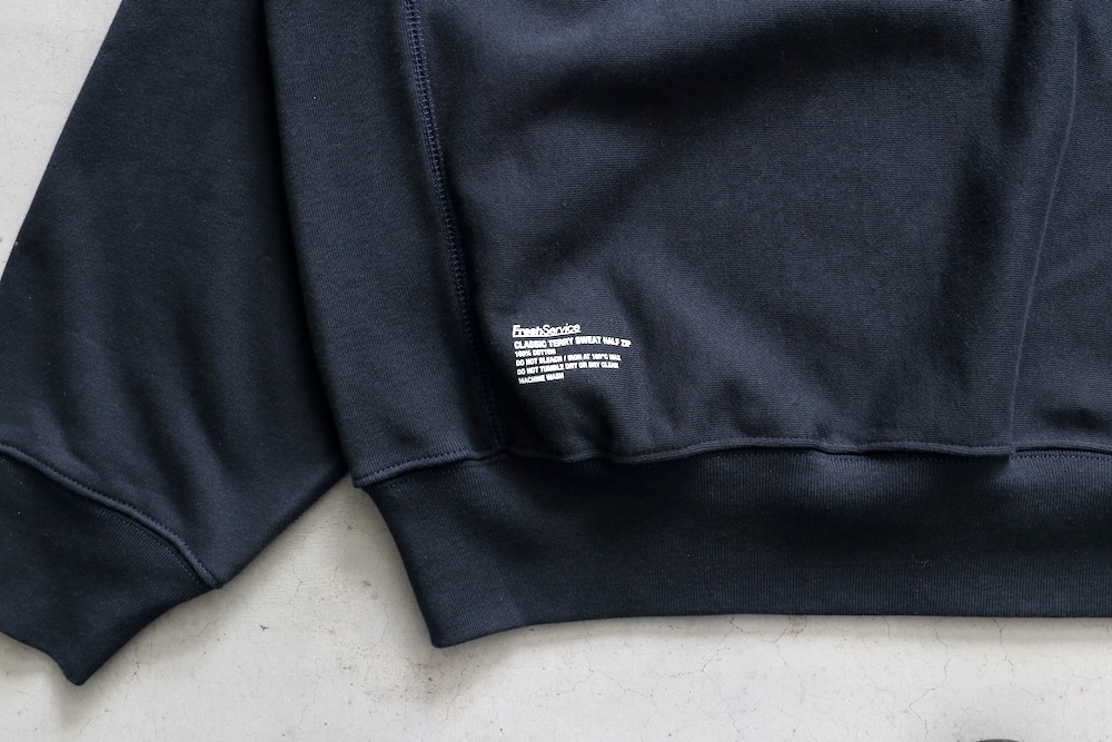 FreshService(�ե�å��奵���ӥ�) "CLASSIC TERRY SWEAT HALF ZIP"