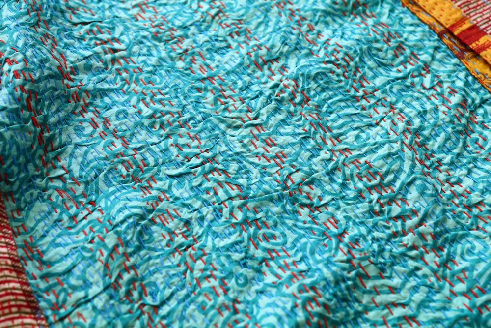 ��WOMEN'S��WONDER FULL LIFE LIMITED EDITION(�����ե�饤�� ��ߥƥåɥ��ǥ������) ��KANTHA NO COLLAR ROBE -Red-��