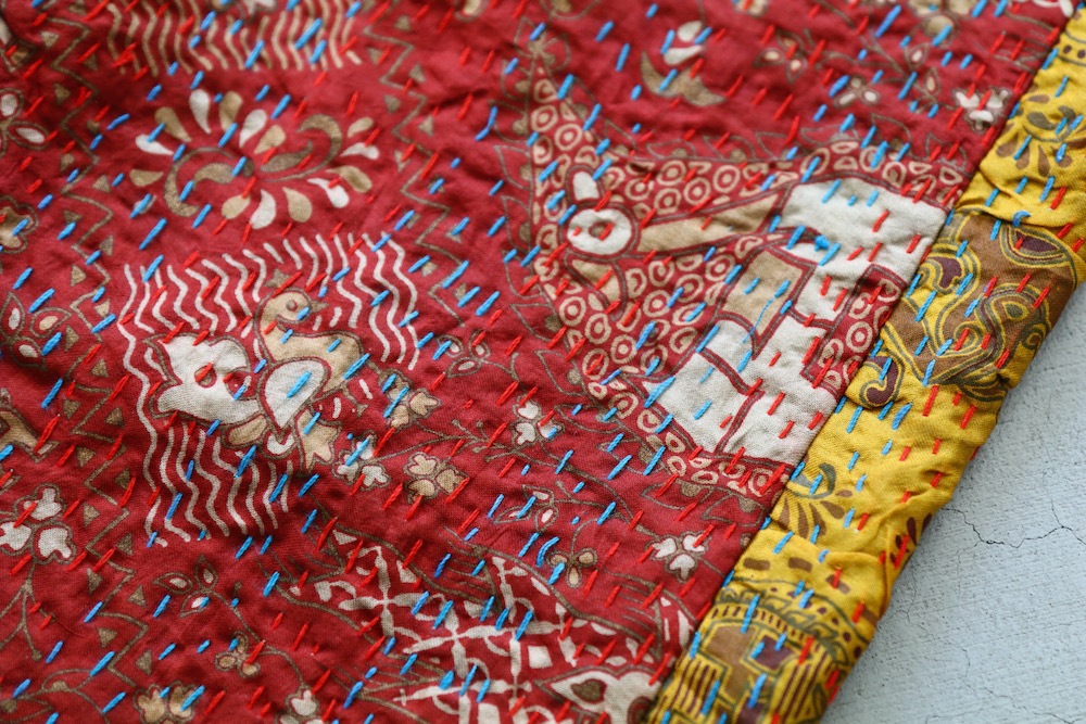 ��WOMEN'S��WONDER FULL LIFE LIMITED EDITION(�����ե�饤�� ��ߥƥåɥ��ǥ������) ��KANTHA NO COLLAR ROBE -Red-��