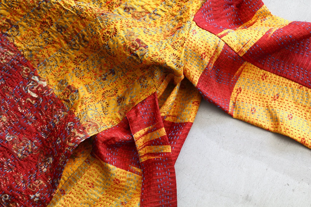 ��WOMEN'S��WONDER FULL LIFE LIMITED EDITION(�����ե�饤�� ��ߥƥåɥ��ǥ������) ��KANTHA NO COLLAR ROBE -Red-��