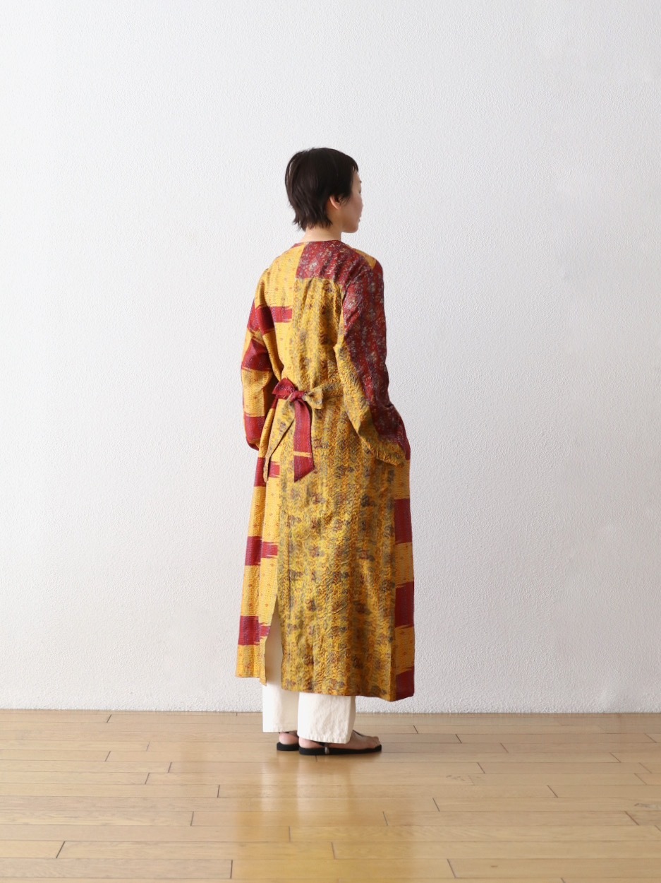 ��WOMEN'S��WONDER FULL LIFE LIMITED EDITION(�����ե�饤�� ��ߥƥåɥ��ǥ������) ��KANTHA NO COLLAR ROBE -Red-��