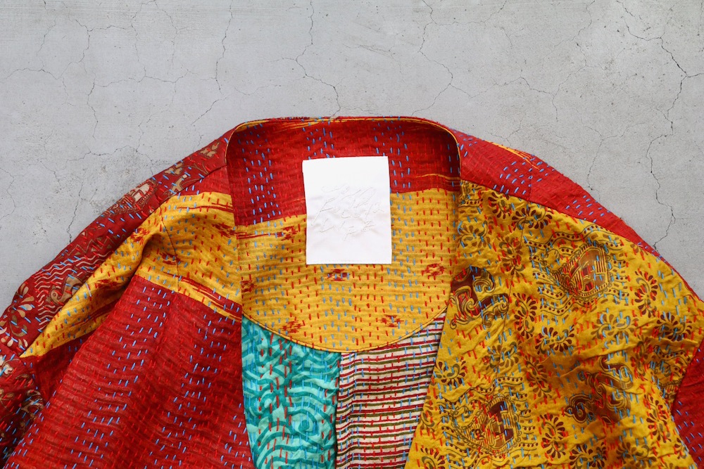 ��WOMEN'S��WONDER FULL LIFE LIMITED EDITION(�����ե�饤�� ��ߥƥåɥ��ǥ������) ��KANTHA NO COLLAR ROBE -Red-��