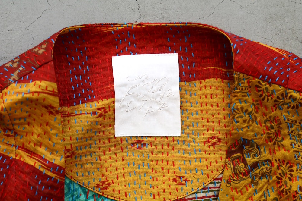 ��WOMEN'S��WONDER FULL LIFE LIMITED EDITION(�����ե�饤�� ��ߥƥåɥ��ǥ������) ��KANTHA NO COLLAR ROBE -Red-��