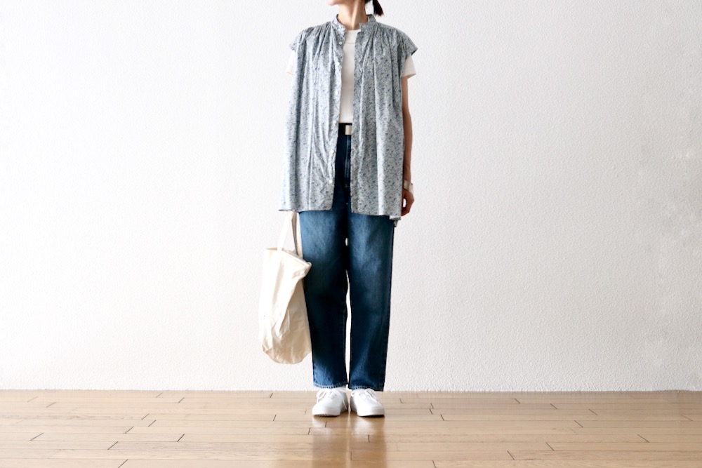 連休最終日特価 toujours トゥジュー カシミヤ リネン カットソー WOMEN'S】TOUJOURS（トゥジュー）“TOUJOURS Print T-shirt