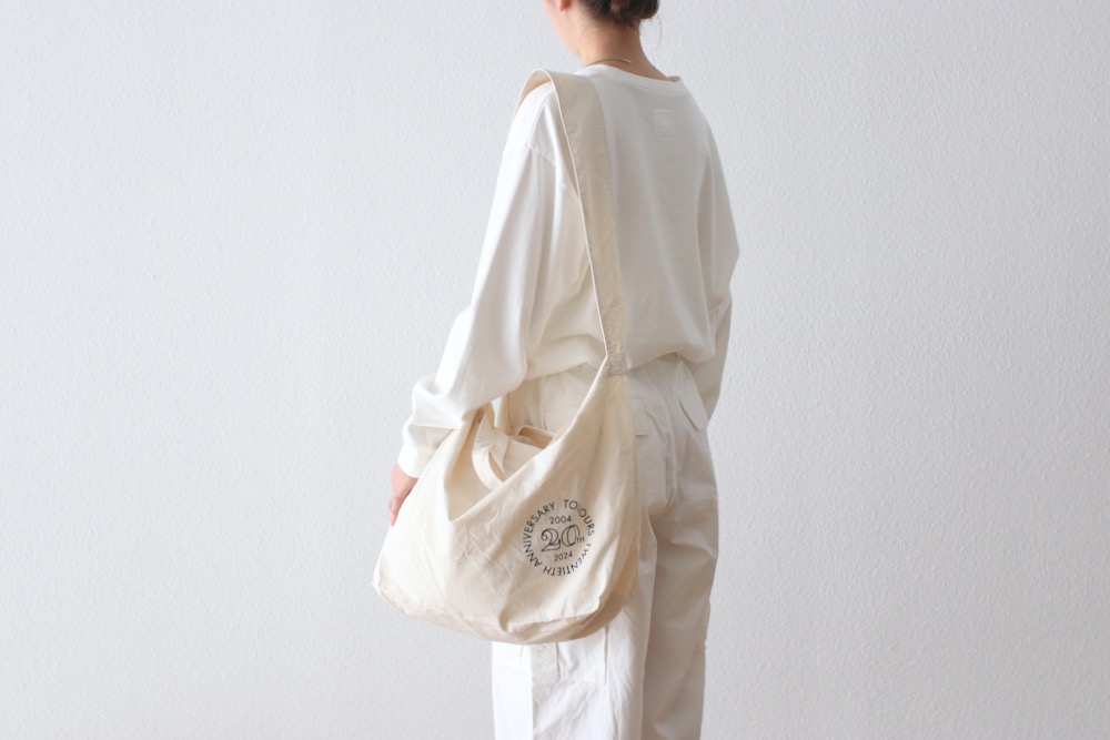 ��limited��TOUJOURS�ʥȥ����塼�� ��20th Print Shoulder Tote Bag - ORGANIC COTTON RIP STOP CLOTH��