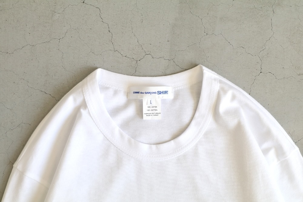 美品 コムデギャルソン GC-T043 Tシャツ コットン Sサイズ 白 COMME des GARCONS SHIRT(コム デ ギャルソン シャツ)