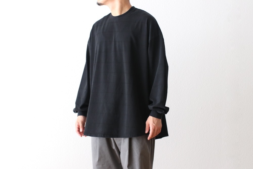S.F.C(ե) "SIDE STRIPE SUPER BIG LS TEE (DISCHARGED)"