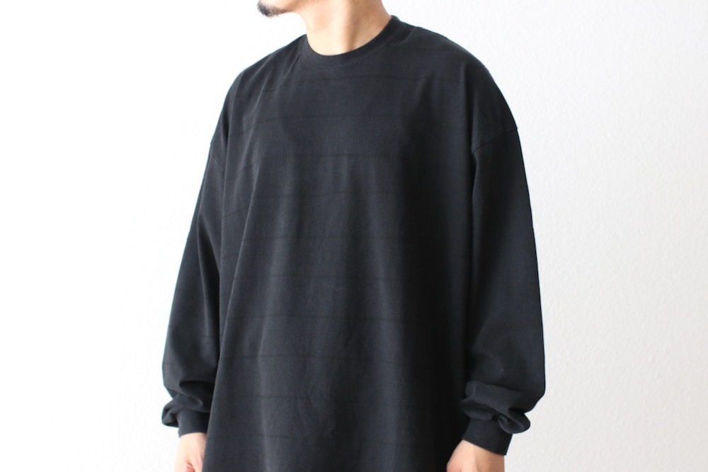 S.F.C(ե) "SIDE STRIPE SUPER BIG LS TEE (DISCHARGED)"
