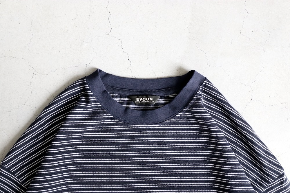 EVCON (ӥ) "BORDER WIDE L/S T-SHIRT"