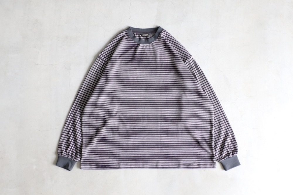 EVCON (ӥ) "BORDER WIDE L/S T-SHIRT"