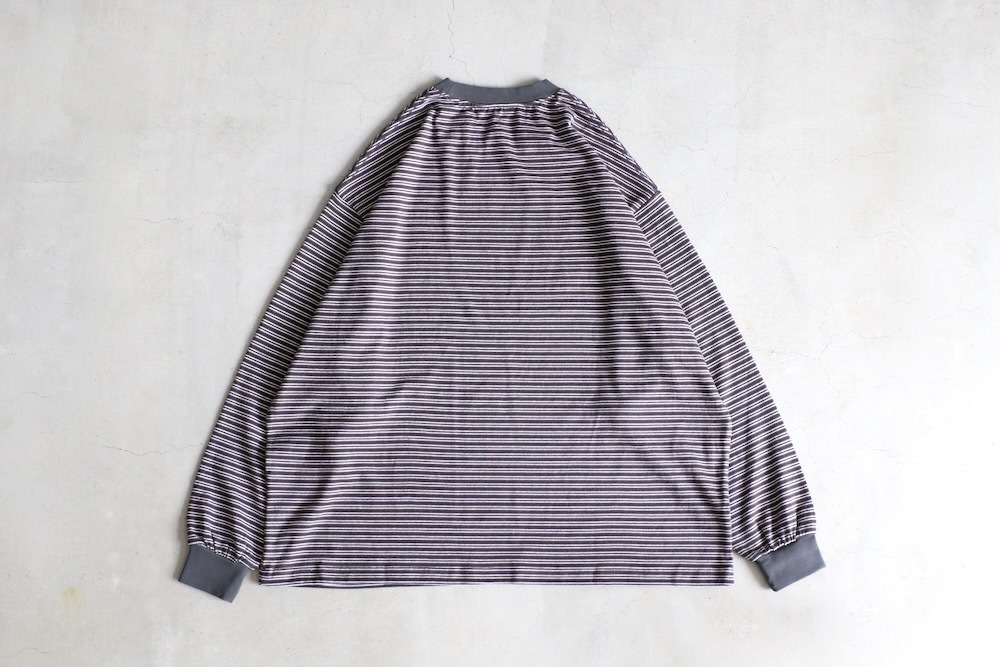 EVCON (ӥ) "BORDER WIDE L/S T-SHIRT"